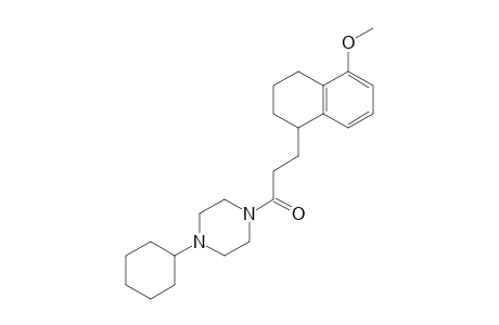 4-Cyclohexyl-1-[3-(5-methoxy-1,2,3,4-tetrahydronaphthalen-1-yl)propionyl]piperazine