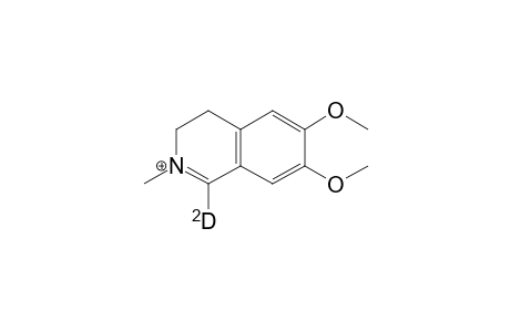 6,7-Dimethoxy-2-methyl-3,4-dihydro[1-D]isoquinolinium ion