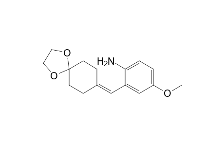 2-(1,4-Dioxaspiro[4.5]dec-8-ylidenemethyl)-4-methoxyphenylamine