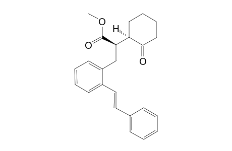 methyl (2RS)-2-[(1RS)-2-oxocyclohexyl]-3-{2-[(E)-2-phenylvinyl]phenyl}propanoate