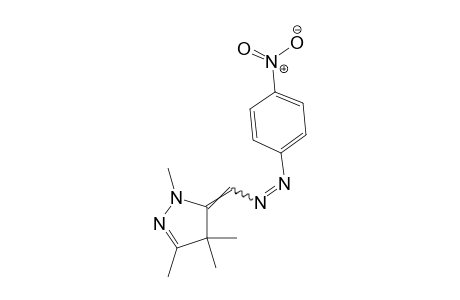 5-{[(p-NITROPHENYL)AZO]METHYLENE}-1,3,4,4-TETRAMETHYL-2-PYRAZOLINE