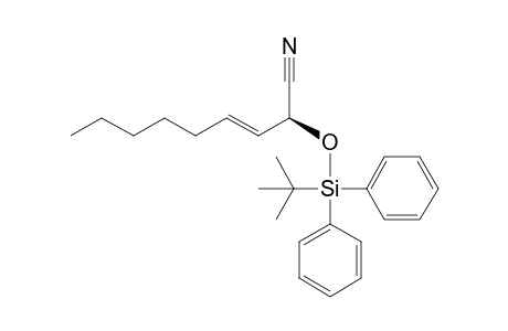 (E,2S)-2-[tert-butyl(diphenyl)silyl]oxy-3-nonenenitrile