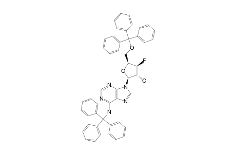 9-(3'-DEOXY-3'-FLUORO-5'-O-TRITYL-BETA-D-XYLOFURANOSYL)-N(6)-TRITYLADENINE