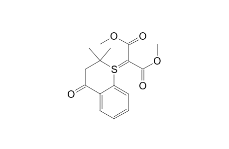 2H-1-Benzothiopyranium, 3,4-dihydro-2,2-dimethyl-4-oxo-, 2-methoxy-1-(methoxycarbonyl)-2-oxoethylide