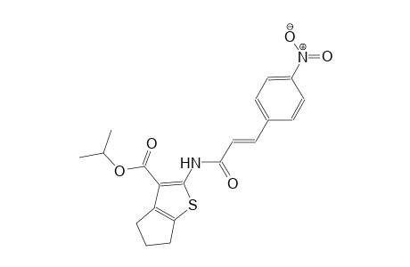 isopropyl 2-{[(2E)-3-(4-nitrophenyl)-2-propenoyl]amino}-5,6-dihydro-4H-cyclopenta[b]thiophene-3-carboxylate