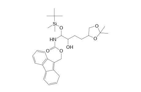 1-[(t-Butyldimethylsilyl)oxy]-3-[(2',2'-dimethyl-1',3'-dioxolan-4'-yl)methyl]-[[(fluoren-9"-yl)methoxycarbonyl]amino}-propan-2-ol