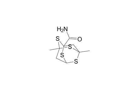 2,4,6,8-Tetrathiatricyclo[3.3.1.1(3,7)]decane-1-carboxamide, 3,5-dimethyl-, (.+-.)-