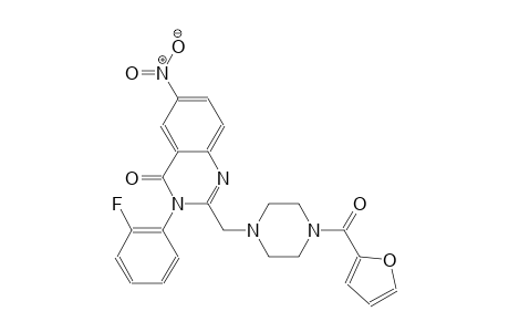 3-(2-fluorophenyl)-2-{[4-(2-furoyl)-1-piperazinyl]methyl}-6-nitro-4(3H)-quinazolinone