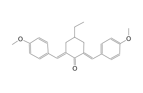 cyclohexanone, 4-ethyl-2,6-bis[(4-methoxyphenyl)methylene]-, (2E,6E)-