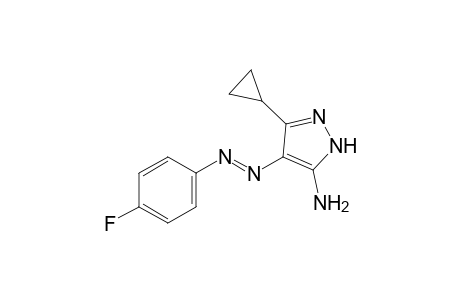 5-amino-3-cyclopropyl-4-[(p-fluorophenyl)azo]pyrazole
