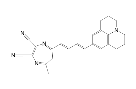 2,3-Dicyano-5-methyl-7-[4-(2,3,6,7-tetrahydro-1H,5H-benzo[ij]quinolizin-9-yl)-1,3-butadienyl]-6H-1,4-diazepine