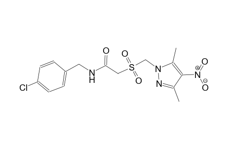 N-(4-chlorobenzyl)-2-{[(3,5-dimethyl-4-nitro-1H-pyrazol-1-yl)methyl]sulfonyl}acetamide
