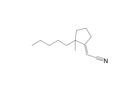 1-(Cyanomethylidene)-2-pentyl-2-methylcyclopentane