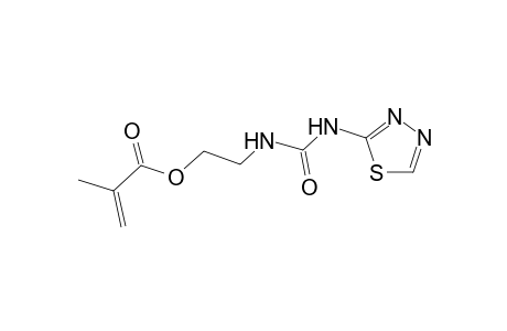 2-Propenoic acid, 2-methyl-, 2-[[(1,3,4-thiadiazol-2-ylamino)carbonyl]amino]ethyl ester