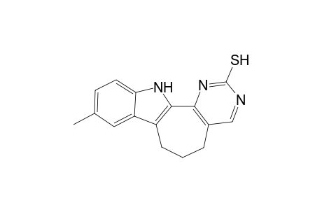 2-Mercapto-9-methyl-5,6,7,12-tetrahydropyrimido[5',6':6,7]cyclohepta[b]indole