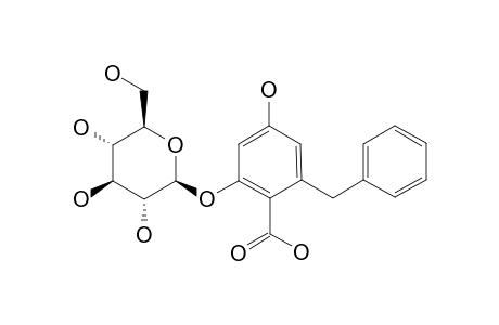 2-BENZYL-4,6DIHYDROXY-BENZOIC-ACID-6-O-[BETA]-D-GLUCOPYRANOSIDE