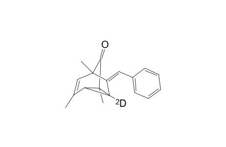 6-Benzylidene-1,3,5-trimethyltricyclo[3.2.1.0(2,7)](7-deuterio)oct-3-en-8-one