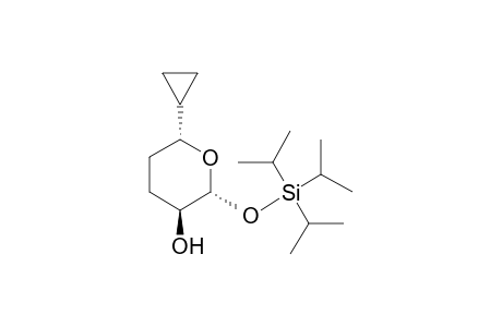 3(S*)-Hydroxy-6(R*)-cyclopropyl-2(R*)-(triisopropylsiloxy)tetrahydropyran