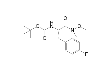N-(t-Butoxycarbonyl)-L-(4'-fluorophenyl)alanine - N-methoxy - N-methylamide