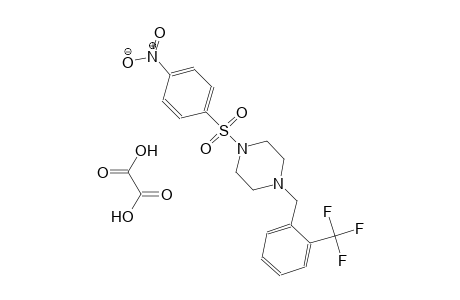 1-((4-nitrophenyl)sulfonyl)-4-(2-(trifluoromethyl)benzyl)piperazine oxalate