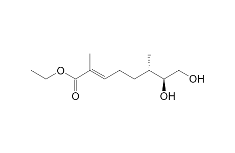 Ethyl (2E,6S,7S)-7,8-Dihydroxy-2,6-dimethyl-2-octenoate