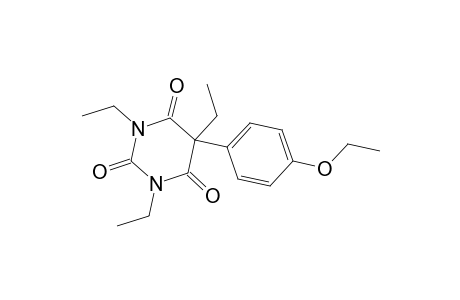 1,3,5-triethyl-5-p-phenetyl-barbituric acid