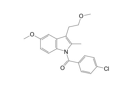 1-(p-chlorobenzoyl)-5-methoxy-3-(2-methoxyethyl)-2-methylindole