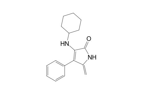 3-(Cyclohexylamino)-1,5-dihydro-5-methylene-4-phenyl-2H-pyrrol-2-one