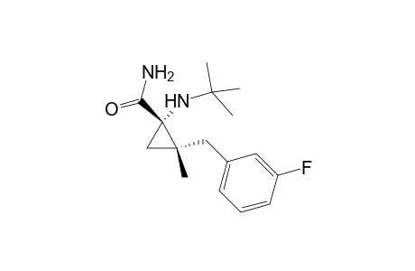 (cis)-1-(t-Butylamino-2-(3'-fluorobenzyl)-2-methylcyclopropane-1-carboxamide