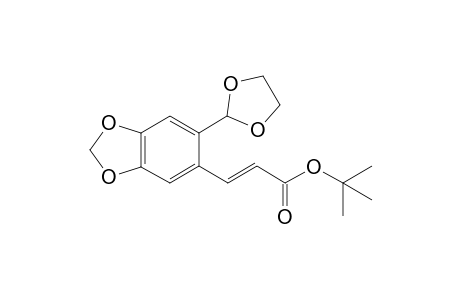 3-(6-[1,3]Dioxolan-2-yl-benzo[1,3]dioxol-5-yl)-acrylic acid tert-butyl ester