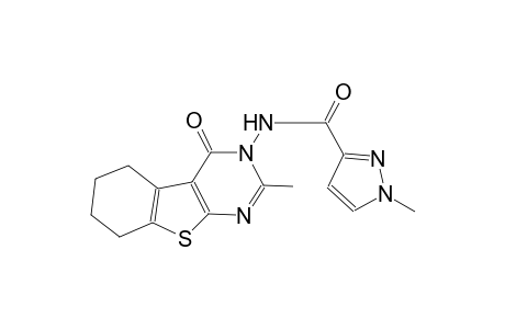 1-methyl-N-(2-methyl-4-oxo-5,6,7,8-tetrahydro[1]benzothieno[2,3-d]pyrimidin-3(4H)-yl)-1H-pyrazole-3-carboxamide