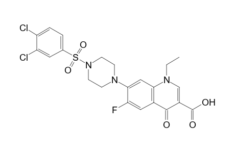 7-(4-((3,4-Dichlorophenyl)sulfonyl)piperazin-1-yl)-1-ethyl-6-fluoro-4-oxo-1,4-dihydroquinoline-3-carboxylic acid
