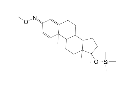 Androsta-1,4-dien-3-one, 17-methyl-17-[(trimethylsilyl)oxy]-, O-methyloxime, (17.beta.)-