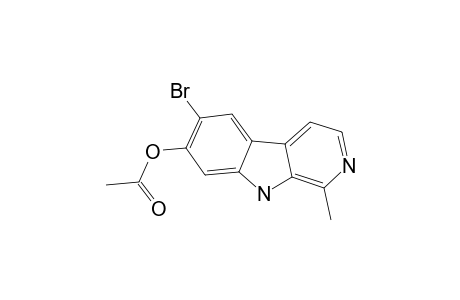 6-Bromo-7-acetylharmol