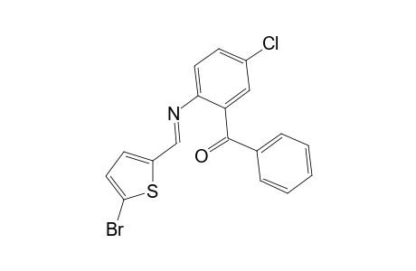 (2-([(E)-(5-Bromo-2-thienyl)methylidene]amino)-5-chlorophenyl)(phenyl)methanone