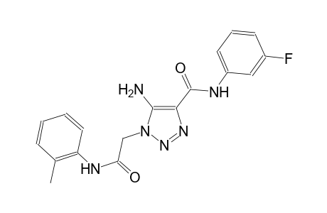 5-amino-N-(3-fluorophenyl)-1-[2-oxo-2-(2-toluidino)ethyl]-1H-1,2,3-triazole-4-carboxamide