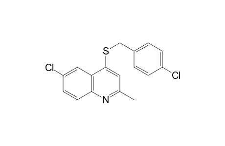 6-chloro-4-(p-chlorobenzylthio)quinaldine