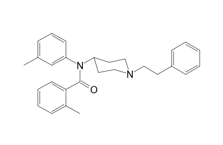 N-(3-Methylphenyl)-N-[1-(2-phenylethyl)piperidin-4-yl]-2-methylbenzamide