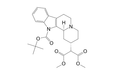 2-[(2S,12bS)-12-tert-butoxycarbonyl-2,3,4,6,7,12b-hexahydro-1H-pyrido[2,1-a]$b-carbolin-2-yl]malonic acid dimethyl ester