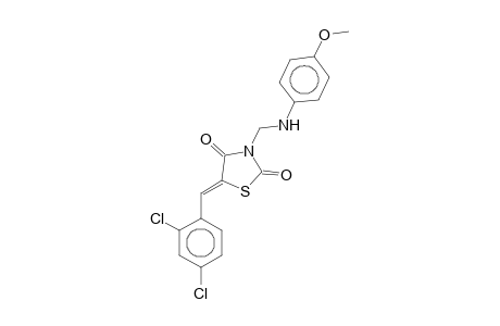 3-(4-Methoxyanilinomethyl)-5-(2,4-dichlorobenzylidene)-2,4-thiazolidinedione