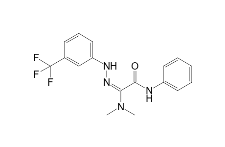 (2E)-2-(dimethylamino)-N-phenyl-2-[[3-(trifluoromethyl)phenyl]hydrazinylidene]acetamide