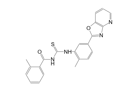 thiourea, N-(2-methylbenzoyl)-N'-(2-methyl-5-oxazolo[4,5-b]pyridin-2-ylphenyl)-