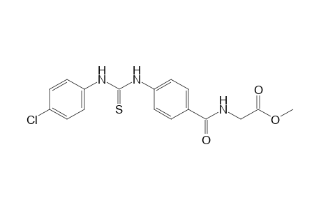 p-[3-(p-chlorophenyl)-2-thioureido]hippuric acid, methyl ester