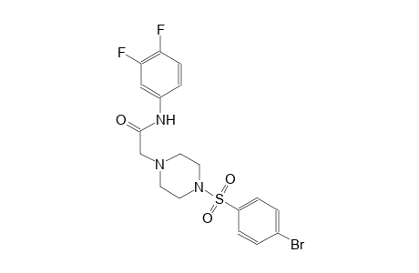 1-piperazineacetamide, 4-[(4-bromophenyl)sulfonyl]-N-(3,4-difluorophenyl)-