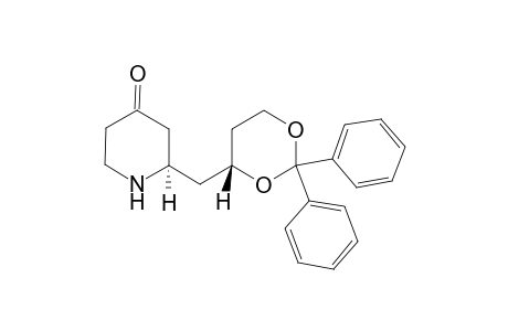 anti-(2RS)-2-[(4RS)-2,2-Diphenyl-1,3-dioxan-4-ylmethyl]piperidin-4-one