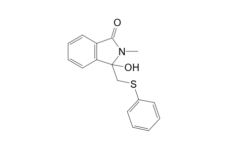 3-Hydroxy-2-methyl-3-[(phenylsulfanyl)methyl]-2,3-dihydroisoindol-1-one