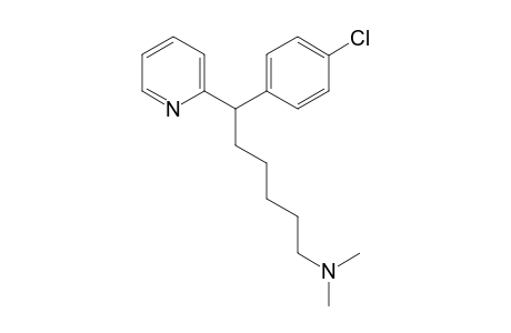 6-(4-Chlorophenyl)-N,N-dimethyl-6-(2-pyridyl)hexan-1-amine