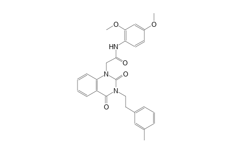 N-(2,4-dimethoxyphenyl)-2-(3-[2-(3-methylphenyl)ethyl]-2,4-dioxo-3,4-dihydro-1(2H)-quinazolinyl)acetamide