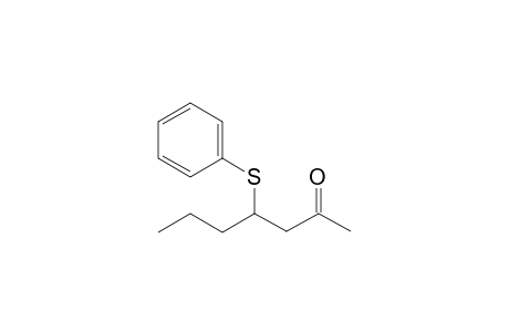 4-Phenylsulfanyl-heptan-2-one