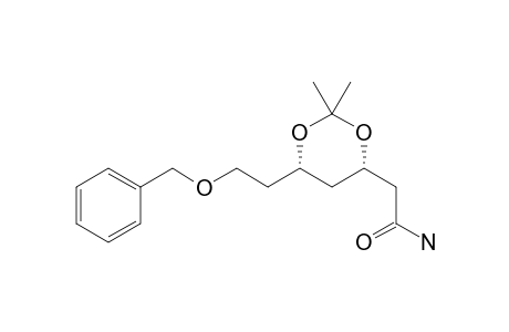 2-[(4S,6S)-6-[2-(BENZYLOXY)-ETHYL]-2,2-DIMETHYL-1,3-DIOXAN-4-YL]-ACETAMIDE